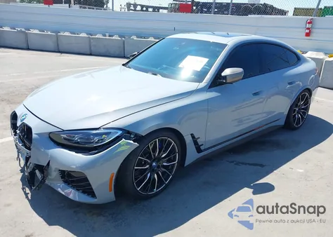 2024 BMW I4 M50 из США, поврежденный, VIN WBY33AW09RFT40175